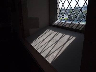 Image of a leaded light window. Image of a leaded light window.
