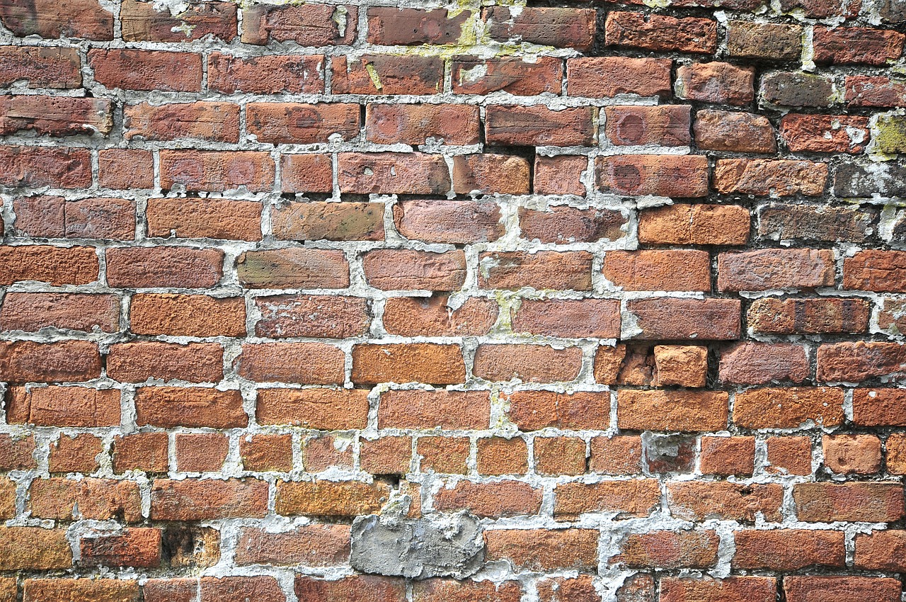 Image of an old brick wall.
